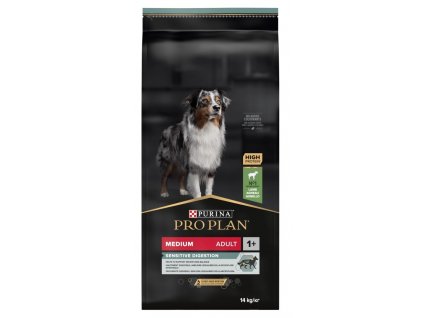 Purina Medium Adult Sensitive Digestion with OPTIDIGEST 14 kg Dospělý jedinec Jehněcí