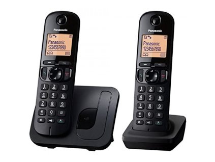 Panasonic KX-TGC212 DECT telefon Identifikace volajícího Černá