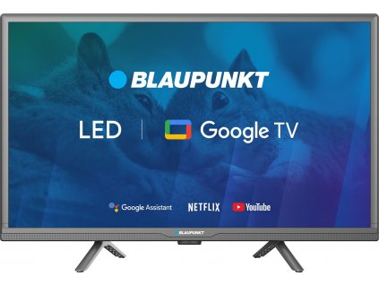 TV 24" Blaupunkt 24HBG5000S HD LED, GoogleTV, Dolby Digital, WiFi 2,4-5GHz, BT, černá