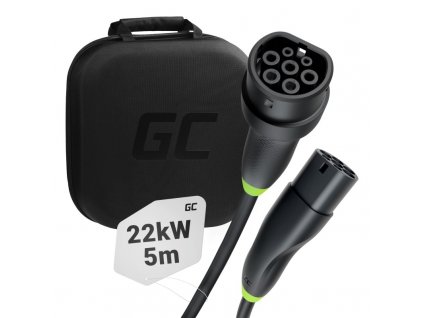 Green Cell EVKABGC01 nabíjecí kabel pro elekromobily Černá Type 2 3 5 m