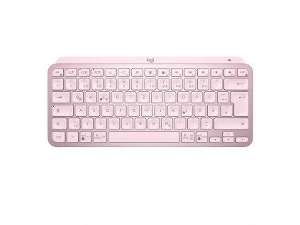 Logitech MX Keys Mini klávesnice RF bezdrátové + Bluetooth QWERTY Anglický Růžová