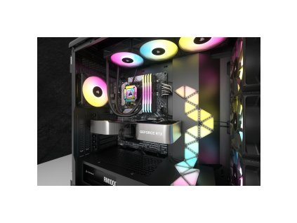 Corsair iCUE H150i ELITE CAPELLIX XT Procesor Kapalinový chladič typu vše v jednom 12 cm Černá 1 kusů