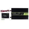 Green Cell INV07 zdroj/transformátor Auto 300 W Černá