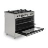 Plynový elektrický sporák Ravanson KWGE-K90 Glass Inox
