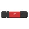 Silicon Power DS72 USB paměť 1 TB USB Type-A / USB Type-C 3.2 Gen 2 (3.1 Gen 2) Červená