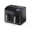 Sharp AF-GD82AE-B Dvojitý 8 l Samostatné 1800 W Horkovzdušná fritéza Černá