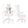Ergonomické křeslo DIABLO V-BASIC černo-šedé
