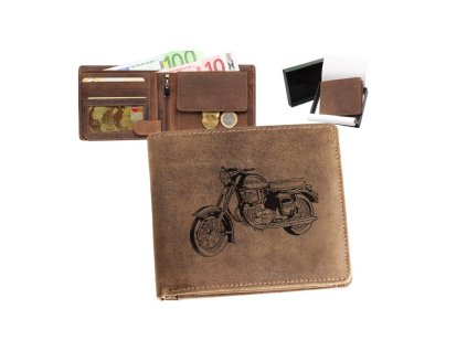 Geldbörse für Motorradfahrer - Retro Motorrad 1 - 40