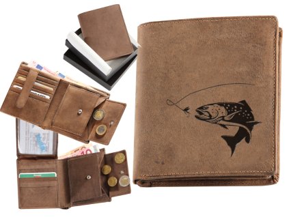 Geldbörse für Angler - Forelle 02 - 17