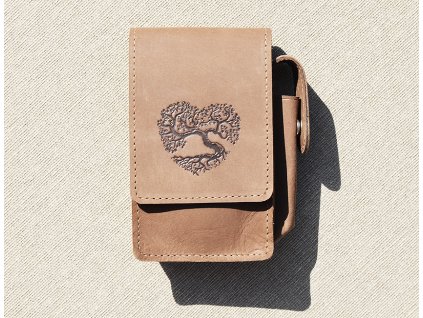 Zigaretten Etui mit Feuerzeugfach Lebensbaum 02
