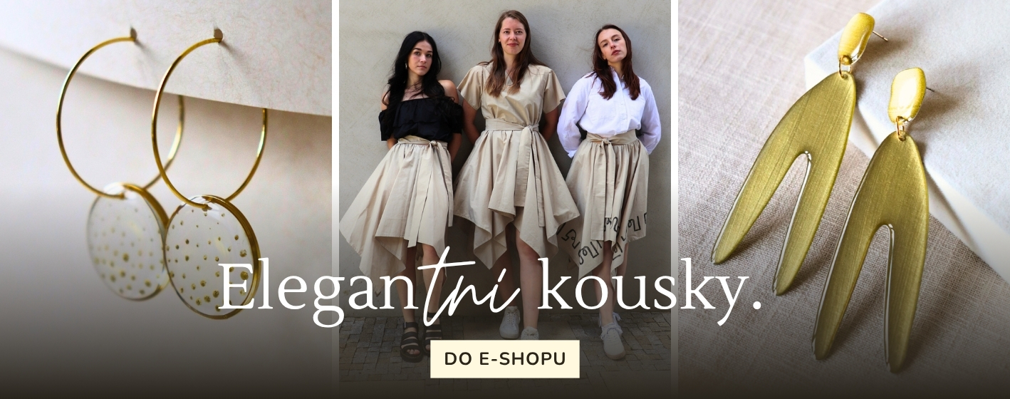 Autorská značka Elegan, která vyrábí v dílně na Moravě elegantní šperky z pryskyřice, originální módu a doplňky s ručním tiskem.