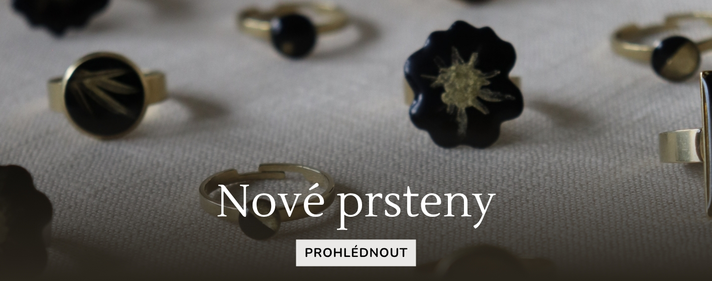 Nové elegantní prsteny od Elegana vyrobené z pryskyřice a nerezové oceli, zlaté, stříbrné, bílé a černé prstýnky, které jsou ručně malované.