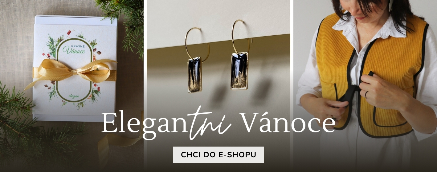 Autorská značka Elegan, která vyrábí v dílně na Moravě elegantní šperky z pryskyřice, originální módu a doplňky s ručním tiskem.