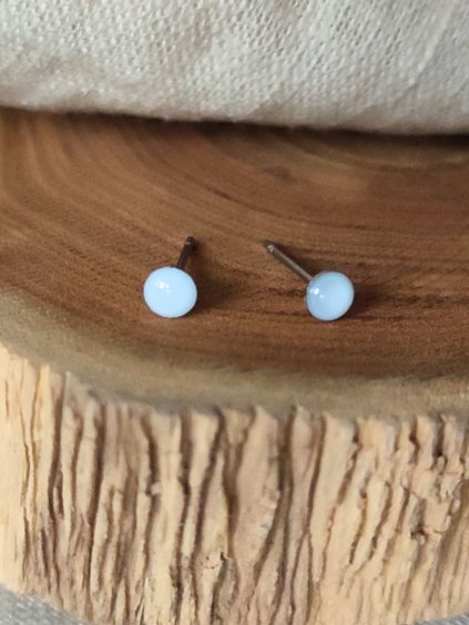 Mini pecky - bílá a stříbrná bez motivu 0,4 cm