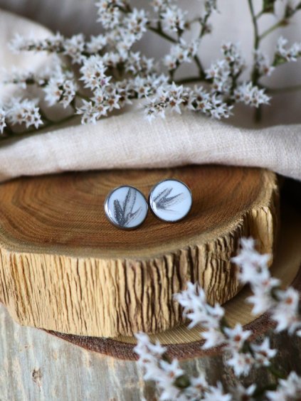 Pecky - bílá a stříbrná tahy 1 cm