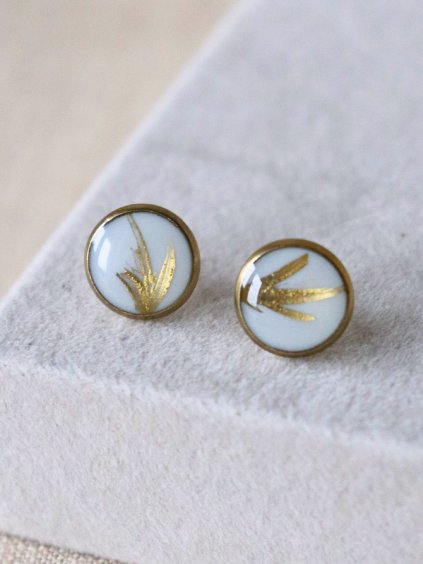 Pecky - bílá a zlatá tahy 1 cm