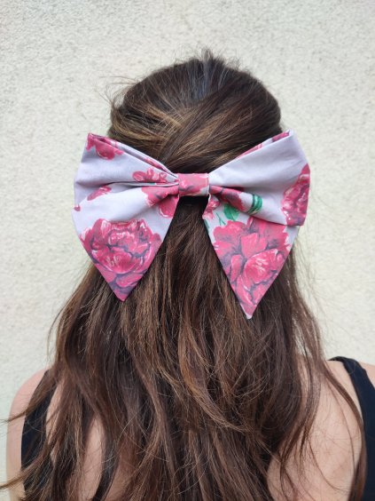 Mašle do vlasů - béžová Květka