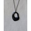 Náhrdelník - oválek černá