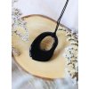 Náhrdelník - oválek černá