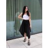 Cípatá sukně - černá jednobarevná