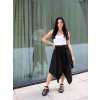 Cípatá sukně - černá jednobarevná