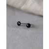 Mini pecky - černá a stříbrná bez motivu 0,4 cm