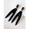 Výrazné náušnice - jehlice černá