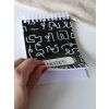 Malý notes A6 - černá Počmáraná