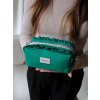 Kosmetická taška s kanýrkem - smaragdová