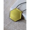 Náhrdelník - hexagon zlatá tahy