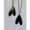 Náhrdelník - véčko černá tahy