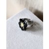 Prsten - černá sedmikráska DAISY