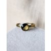 Mini prsten 8 mm - černá a zlatá půlená