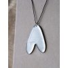 Náhrdelník - véčko stříbrná