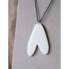 Náhrdelník - véčko bílá
