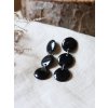 Visací náušnice - 3 kolečka černá