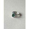 Cínový prsten - zelená vel. 47