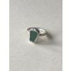 Cínový prsten - zelená vel. 48
