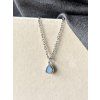 Cínový náhrdelník - světle modrá menší