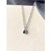 Cínový náhrdelník - modrá menší