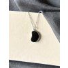 Cínový náhrdelník - černá