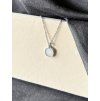 Cínový náhrdelník - mléčná bílá