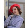 Oboustranný baret na přání - červená a khaki