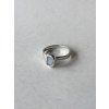 Cínový prsten - bílá vel. 52
