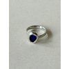 Cínový prsten - modrá vel. 51,5