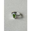Cínový prsten - zelená vel. 51