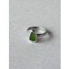 Cínový prsten - zelená vel. 51