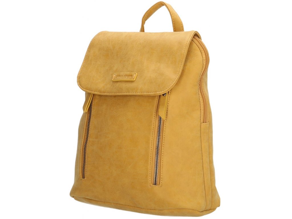 Koženkový batoh Enrico Benetti - žlutý