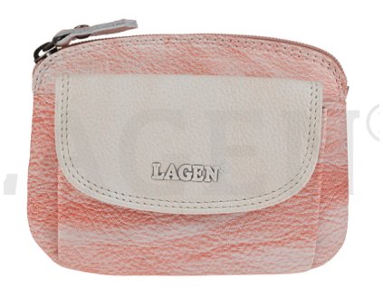 Kožená klíčenka Lagen - oranžová