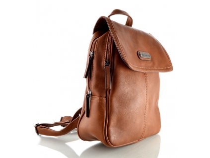 Koženkový batůžek Melanie Paris - cognac